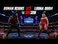WWE 2K25 LIVE :- ROMAN REIGNS VS LUNA DOOM TLC MATCH IN SMACK DOWN WWE Ep-18 #verticallive #2k25
