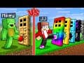 JJ and Mikey: The ULTIMATE POWER Battle in Minecraft! (Maizen)