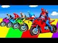 SPIDER-MAN against TUNG TUNG TUNG SAHUR on Motorcycle in RAINBOW SPIDERS BRIDGE | GTA MULTIVERSE5