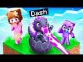 I Pretended to be BABY GODZILLA in ONE CHUNK in Minecraft