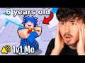 I 1v1ed THE ACTUAL YOUNGEST PRO in Roblox Rivals!